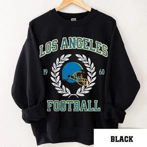 Retro Los Angeles Football Classic Team Graphic Crewneck Sweatshirt
